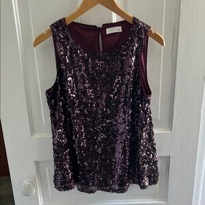 🌸Lauren Conrad Sequin Sleeveless Top🌸